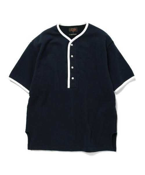 BEAMS PLUS（ビームスプラス）の「BEAMS PLUS / ヘンリーネック スウェット（スウェット・メンズ・グリーン/ネイビー・SMALL/LARGE/X-LARGE/MEDIUM）」の18枚目の写真
