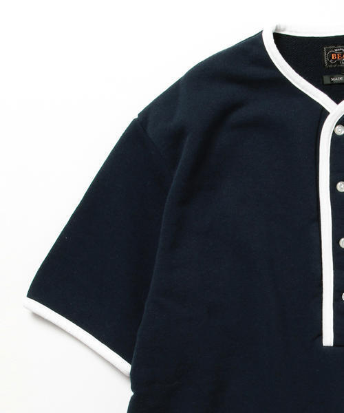 BEAMS PLUS（ビームスプラス）の「BEAMS PLUS / ヘンリーネック スウェット（スウェット・メンズ・グリーン/ネイビー・SMALL/LARGE/X-LARGE/MEDIUM）」の16枚目の写真