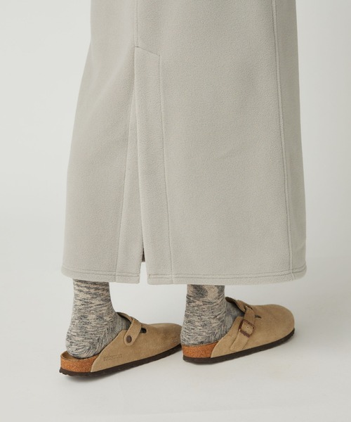 Snow Peak（スノーピーク）の「Snow Peak / Water-Repellent Fleece Skirt 撥水 フリース スカート（スカート・レディース・ブラック/ライトグレー/オレンジ・1/2/3）」の19枚目の写真