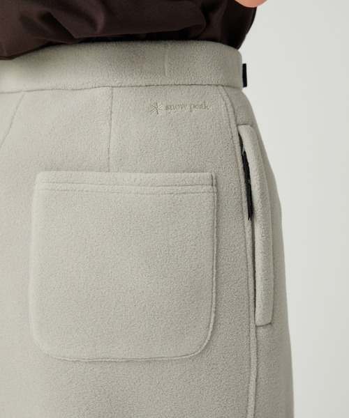 Snow Peak（スノーピーク）の「Snow Peak / Water-Repellent Fleece Skirt 撥水 フリース スカート（スカート・レディース・ブラック/ライトグレー/オレンジ・1/2/3）」の17枚目の写真