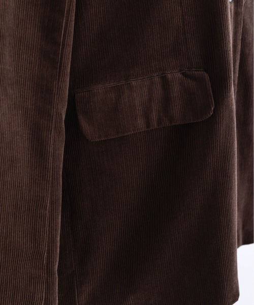 EN NEUME(エンノイム)の「Corduroy Oversized Tailored Jacket(テーラードジャケット・レディース・ブラウン/オフホワイト/ブラック・FREE)」の20枚目の写真