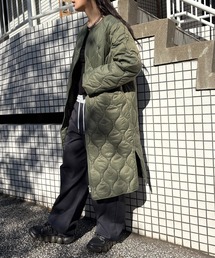【U.S. POLO ASSN.】オーバーサイズ ロイヤルキルティングコート ダブルジップ仕様 /キルティングジャケット/ロング丈