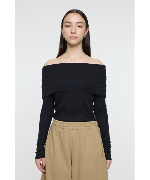 セール】OFF SHOULDER カットトップス（Tシャツ/カットソー）｜MOUSSY