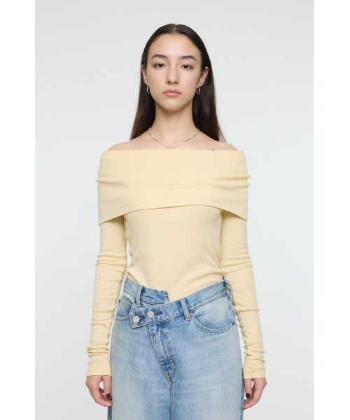 OFF SHOULDER カットトップス（Tシャツ/カットソー）｜MOUSSY