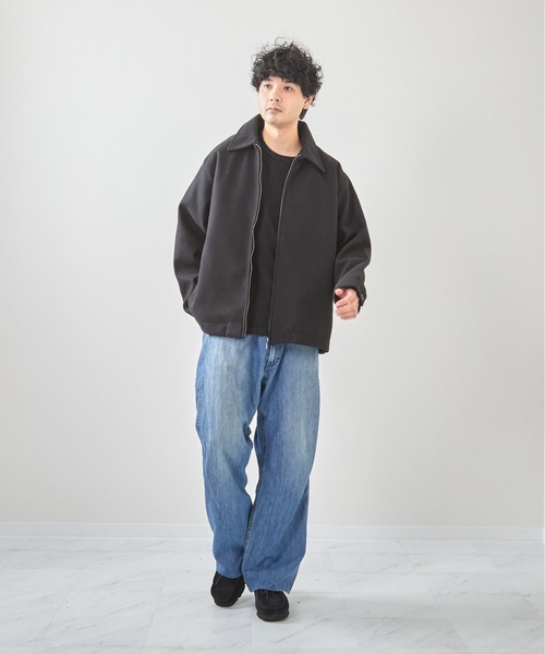 VIBGYOR（ヴィブジョー）の「フェイクメルトントラッカージャケット(CN)（ブルゾン・メンズ・ベージュ/チャコールグレー/ブラック・X-LARGE/LARGE/MEDIUM）」の9枚目の写真