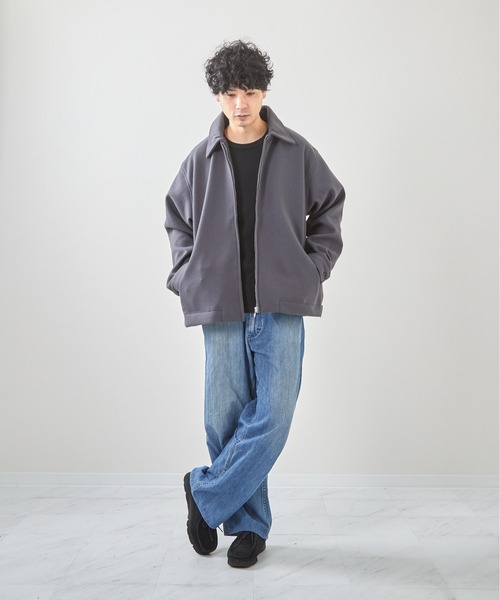 VIBGYOR（ヴィブジョー）の「フェイクメルトントラッカージャケット(CN)（ブルゾン・メンズ・ベージュ/チャコールグレー/ブラック・X-LARGE/LARGE/MEDIUM）」の12枚目の写真