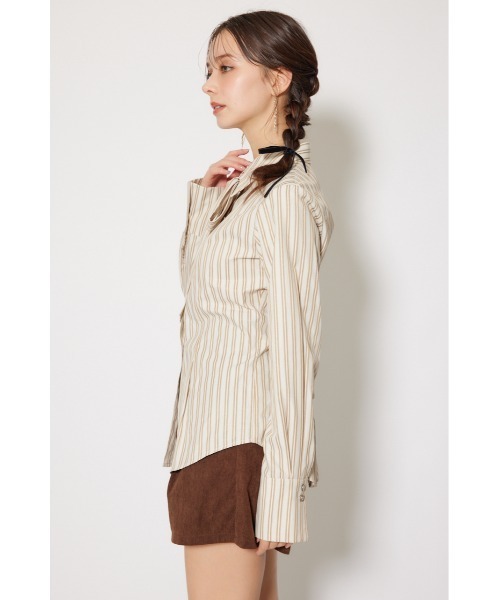 ウエストシェイプボウタイシャツ 秋服 冬服