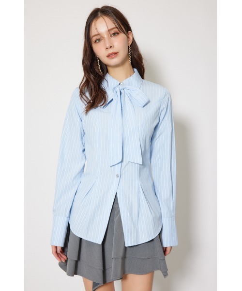 ウエストシェイプボウタイシャツ 秋服 冬服