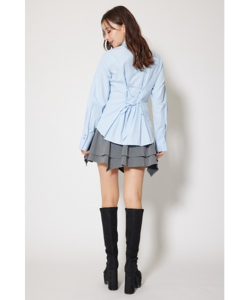 ウエストシェイプボウタイシャツ 秋服 冬服