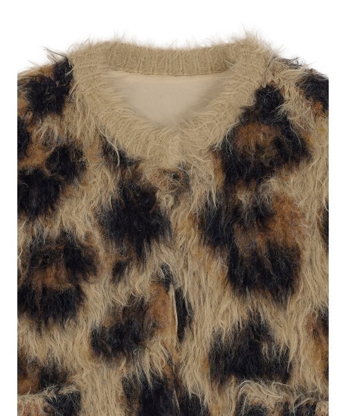 ANIMAL SHAGGY KNIT CARDIGAN（ニット/セーター）｜Ameri（アメリ）の