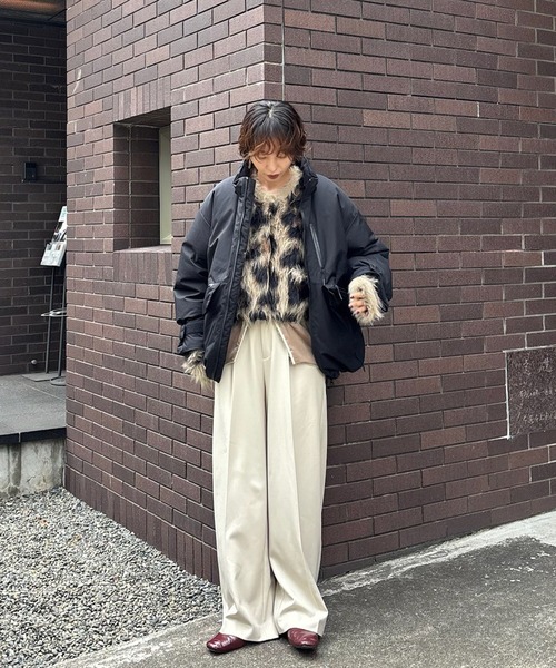 トップス ANIMAL SHAGGY KNIT CARDIGAN ANIMAL SHAGGY KNIT CARDIGAN