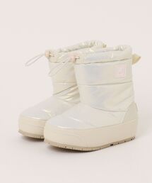 FILA（フィラ）の「FILA フィラ 17-22 MIRRORBALL BOOTS KD ミラーボールブーツキッズ 3HM02380G101 ABC-MART限定 *White/Grey（ブーツ）」