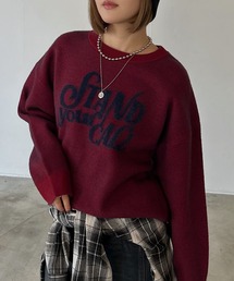 PAGEBOY | フェザーロゴプルオーバー(ニット/セーター)