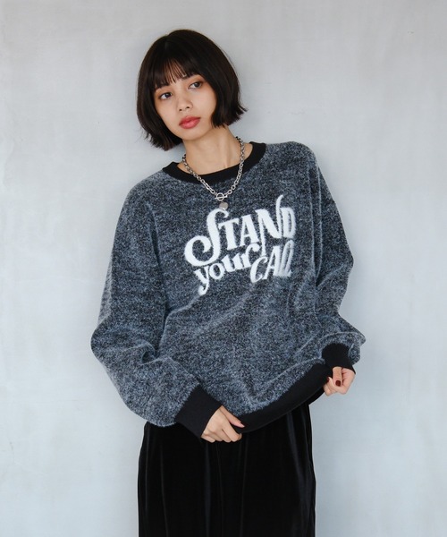 PAGEBOY（ページボーイ）の「フェザーロゴプルオーバー（ニット/セーター・レディース・オフホワイト/ブルー/ブラック/レッド・FREE）」の16枚目の写真