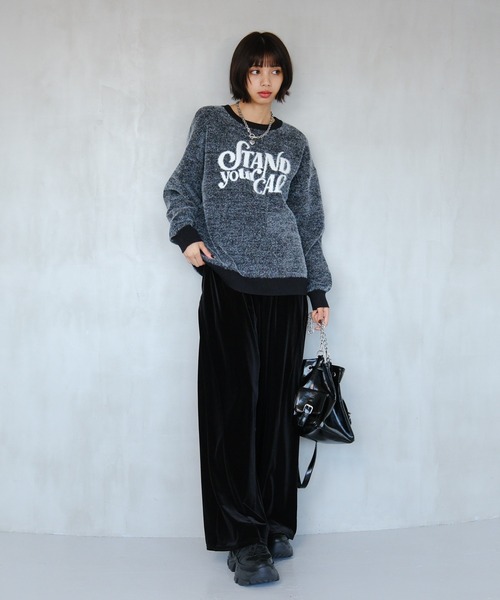 PAGEBOY（ページボーイ）の「フェザーロゴプルオーバー（ニット/セーター・レディース・オフホワイト/ブルー/ブラック/レッド・FREE）」の21枚目の写真