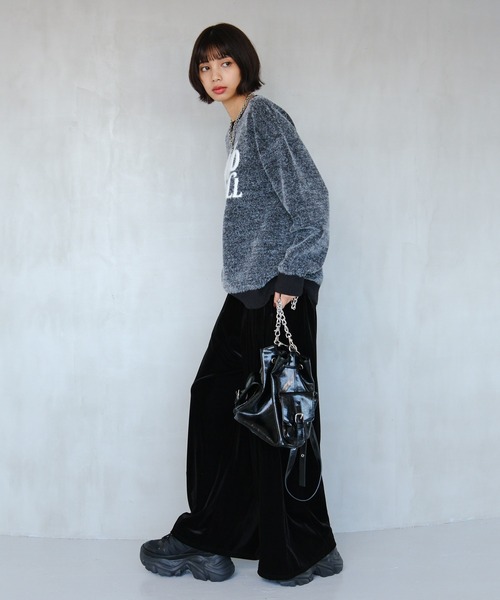 PAGEBOY（ページボーイ）の「フェザーロゴプルオーバー（ニット/セーター・レディース・オフホワイト/ブルー/ブラック/レッド・FREE）」の19枚目の写真