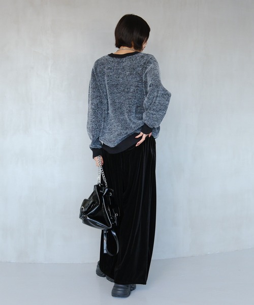 PAGEBOY（ページボーイ）の「フェザーロゴプルオーバー（ニット/セーター・レディース・オフホワイト/ブルー/ブラック/レッド・FREE）」の17枚目の写真