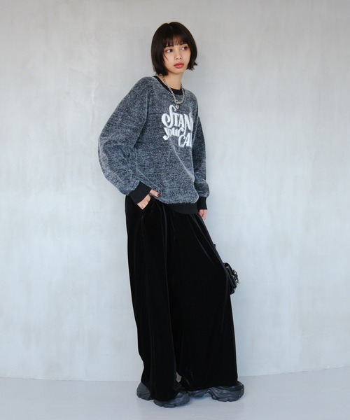 PAGEBOY（ページボーイ）の「フェザーロゴプルオーバー（ニット/セーター・レディース・オフホワイト/ブルー/ブラック/レッド・FREE）」の18枚目の写真