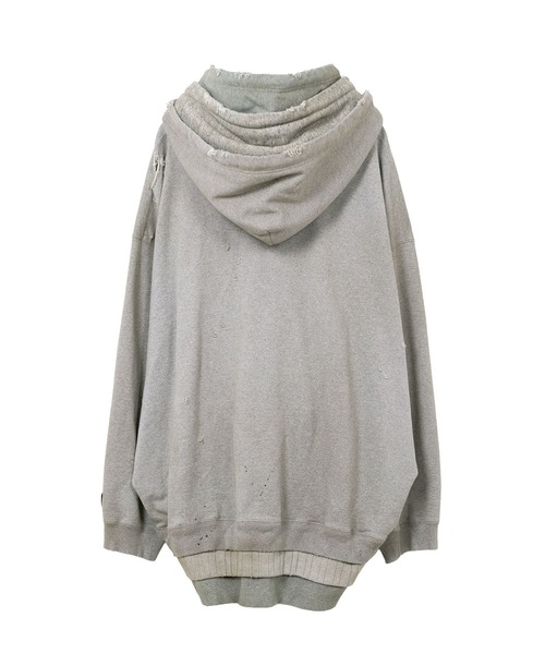 Maison MIHARA YASUHIRO（メゾンミハラヤスヒロ）の「【MIHARAYASUHIRO/ミハラヤスヒロ】TRIPLE LAYERED PARKA（パーカー・メンズ・グレー/ブラック・46/48）」の4枚目の写真