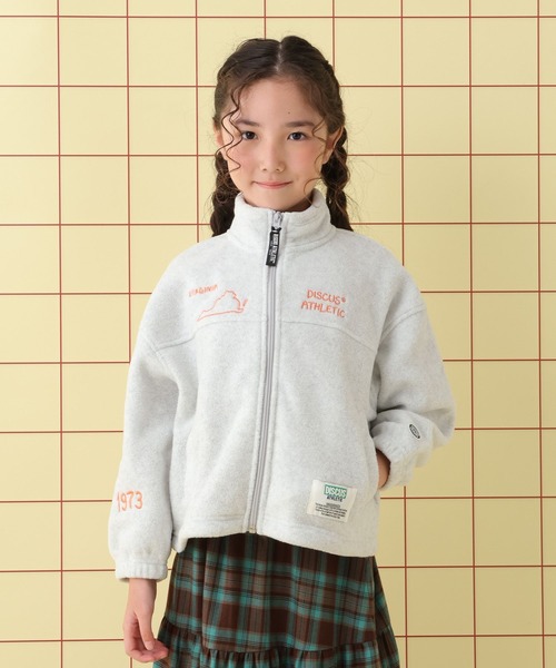 LEPSIM(レプシィム)の「【KIDS】【DISCUS/ディスカス】刺繍ZIP 597891(その他トップス・レディース・ライトグレー/ネイビー・130)」の1枚目の写真