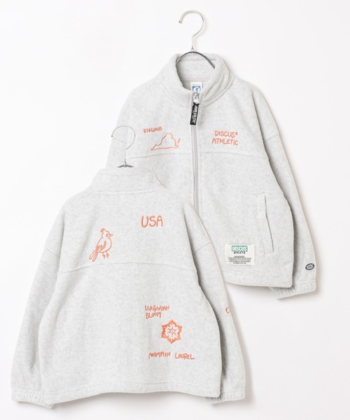 LEPSIM(レプシィム)の「【KIDS】【DISCUS/ディスカス】刺繍ZIP 597891(その他トップス・レディース・ライトグレー/ネイビー・130)」の3枚目の写真