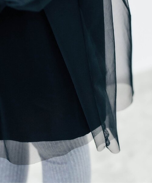 apres les cours（アプレレクール）の「【リンク/ジュニア対応】ベロアチュールワンピース＿アプレレクールマシェリ（ワンピース・キッズ・ブラック/アイボリー・80/90/100/110/120/130/140）」の7枚目の写真