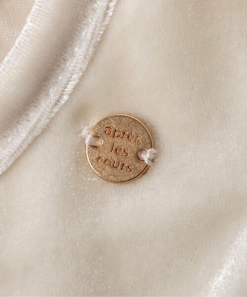 apres les cours（アプレレクール）の「【リンク/ジュニア対応】ベロアチュールワンピース＿アプレレクールマシェリ（ワンピース・キッズ・ブラック/アイボリー・80/90/100/110/120/130/140）」の18枚目の写真