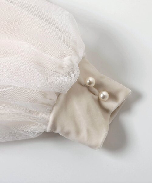 apres les cours（アプレレクール）の「【リンク/ジュニア対応】ベロアチュールワンピース＿アプレレクールマシェリ（ワンピース・キッズ・ブラック/アイボリー・80/90/100/110/120/130/140）」の22枚目の写真