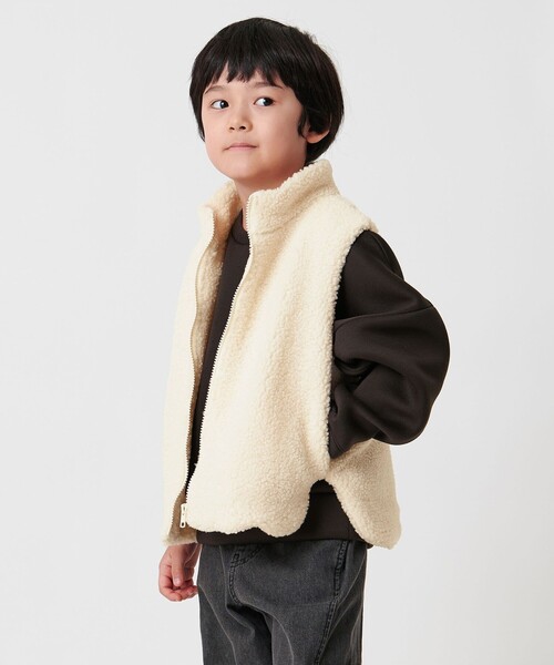 セール】＜MARW UNITED ARROWS＞ボア ジップ ベスト KIDS（ベスト