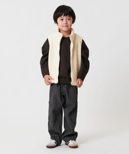 セール】＜MARW UNITED ARROWS＞ボア ジップ ベスト KIDS（ベスト