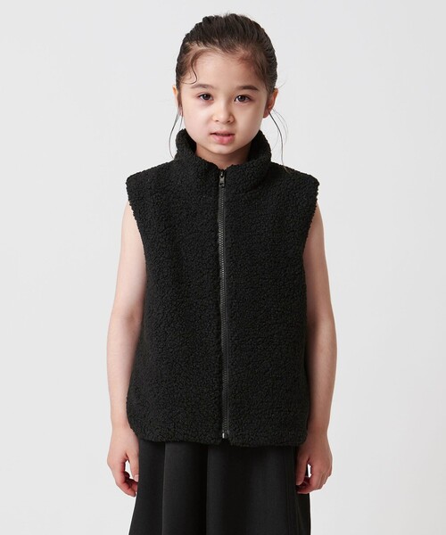 MARW UNITED ARROWS（マルゥ ユナイテッドアローズ）の「＜MARW UNITED ARROWS＞ボア ジップ ベスト KIDS（ベスト・キッズ・オフホワイト/ブラック・120cm）」の8枚目の写真