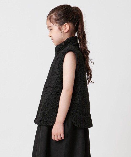 MARW UNITED ARROWS（マルゥ ユナイテッドアローズ）の「＜MARW UNITED ARROWS＞ボア ジップ ベスト KIDS（ベスト・キッズ・オフホワイト/ブラック・120cm）」の9枚目の写真