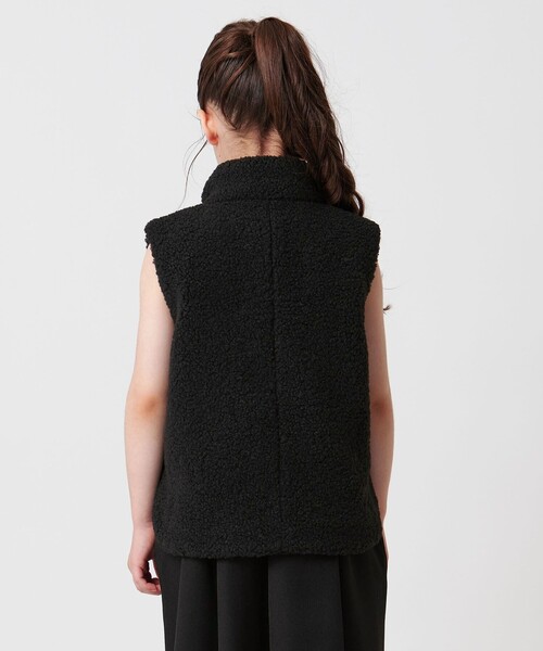 MARW UNITED ARROWS（マルゥ ユナイテッドアローズ）の「＜MARW UNITED ARROWS＞ボア ジップ ベスト KIDS（ベスト・キッズ・オフホワイト/ブラック・120cm）」の10枚目の写真