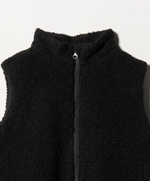 ユナイテッドアローズ UNITED ARROWS 黒　ブラック ボアベスト セール】＜MARW UNITED ARROWS＞ボア ジップ ベスト KIDS（ベスト