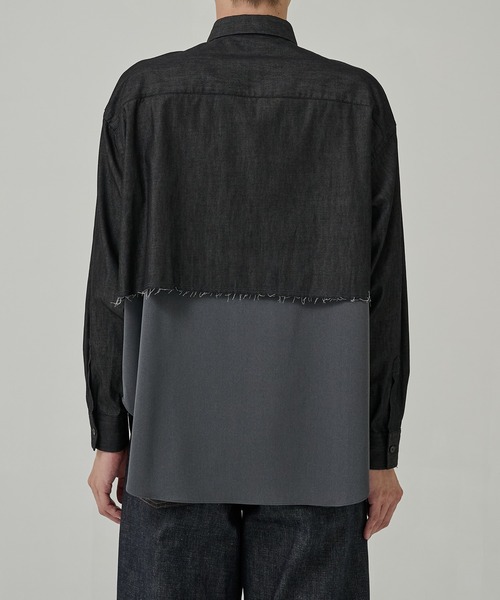 N.HOOLYWOOD(N.ハリウッド)の「【N.HOOLYWOOD/エヌハリウッド】別注 SWITCHING L/S SHIRTS(シャツ/ブラウス・メンズ・ブラック/ネイビー・38/40/42)」の5枚目の写真