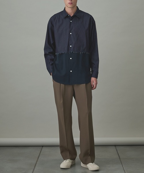 N.HOOLYWOOD(N.ハリウッド)の「【N.HOOLYWOOD/エヌハリウッド】別注 SWITCHING L/S SHIRTS(シャツ/ブラウス・メンズ・ブラック/ネイビー・38/40/42)」の9枚目の写真
