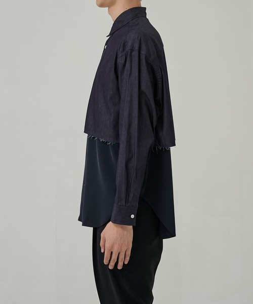 N.HOOLYWOOD(N.ハリウッド)の「【N.HOOLYWOOD/エヌハリウッド】別注 SWITCHING L/S SHIRTS(シャツ/ブラウス・メンズ・ブラック/ネイビー・38/40/42)」の11枚目の写真