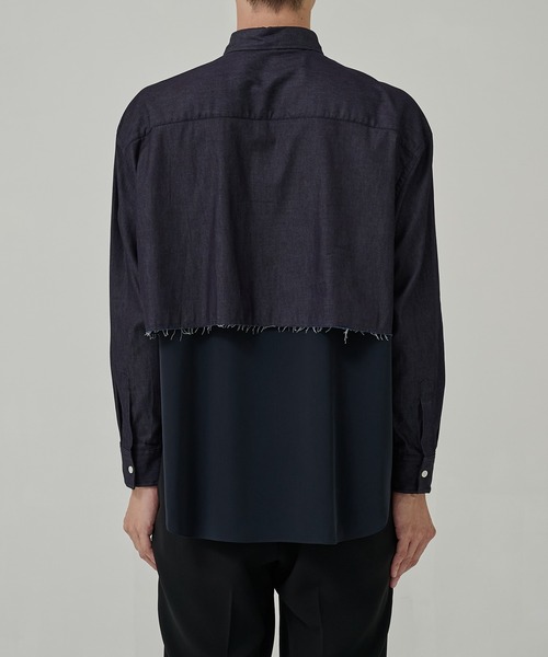 N.HOOLYWOOD(N.ハリウッド)の「【N.HOOLYWOOD/エヌハリウッド】別注 SWITCHING L/S SHIRTS(シャツ/ブラウス・メンズ・ブラック/ネイビー・38/40/42)」の12枚目の写真
