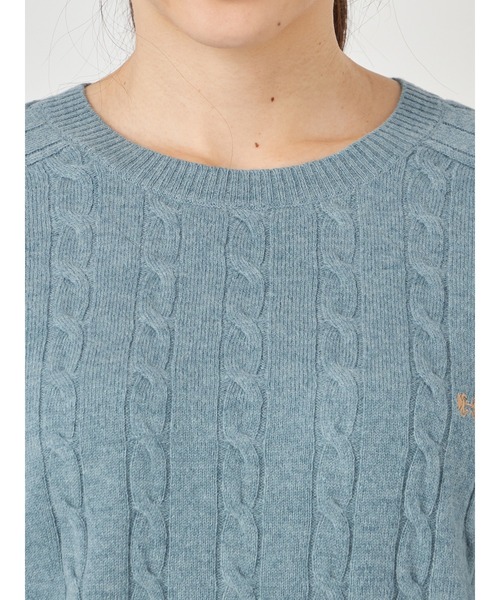 McGREGOR（マックレガー）の「ウールケーブルニットプルオーバー（ニット/セーター・レディース・グリーン/ネイビー/ミント/スモークピンク/ピンク系その他/ナチュラル・M/L）」の16枚目の写真