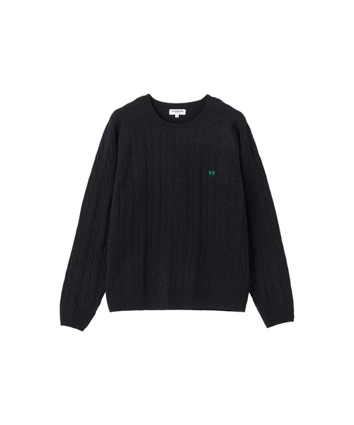 McGREGOR（マックレガー）の「ウールケーブルニットプルオーバー（ニット/セーター・レディース・グリーン/ネイビー/ミント/スモークピンク/ピンク系その他/ナチュラル・M/L）」の9枚目の写真