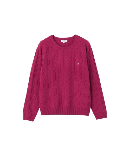 McGREGOR（マックレガー）の「ウールケーブルニットプルオーバー（ニット/セーター・レディース・グリーン/ネイビー/ミント/スモークピンク/ピンク系その他/ナチュラル・M/L）」の11枚目の写真