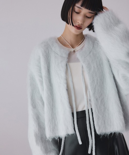 アルパカフラッフィーカーディガン（カーディガン/ボレロ）｜ADAM ET