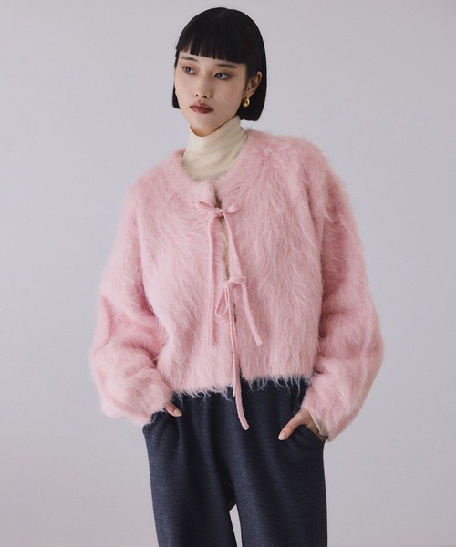 アルパカフラッフィーカーディガン（カーディガン/ボレロ）｜ADAM ET