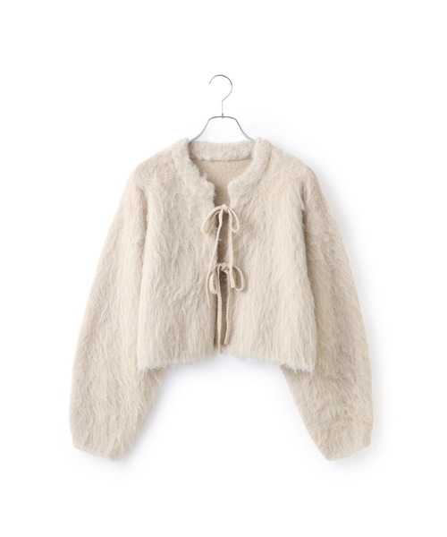 アダムエロペ　フラッフィーカーディガン ADAM ET ROPÉ FEMME(アダム エ ロペ ファム) / アルパカフラッフィー