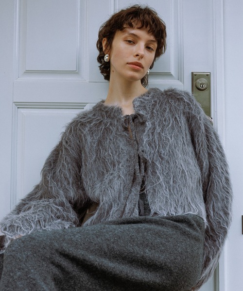 アルパカフラッフィーカーディガン（カーディガン/ボレロ）｜ADAM ET