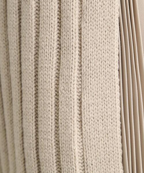 grove(グローブ)の「【選べる着丈】配色サイドプリーツニットワンピース(ワンピース・レディース・ワイン系1/ベージュ系4/チャコール・02/03/04/13/12/11/05/01)」の13枚目の写真