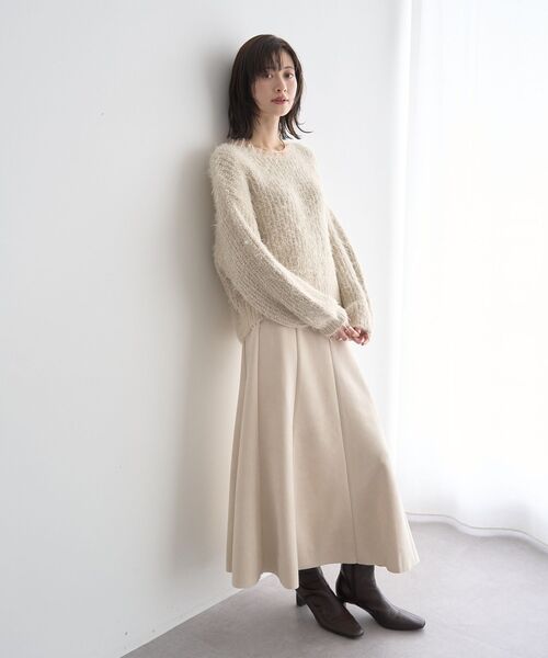 YECCA VECCA(イェッカヴェッカ)の「マーメイドスカート(スカート・レディース・アイボリー/チャコールグレー/ブラウン/ミント・M/S)」の2枚目の写真
