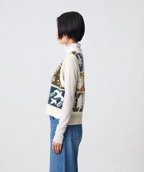 CITEN（シテン）の「＜Lee Izumida×CITEN＞ニットベスト（ベスト・レディース・オフホワイト・FREE）」の5枚目の写真