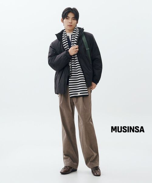 MUSINSA STANDARD（ムシンサスタンダード）の「メリノウールブレンドハイゲージモックネックニット[アイボリー]（ニット/セーター・メンズ・その他・MEDIUM/LARGE/X-LARGE/XX-LARGE/SMALL）」の9枚目の写真