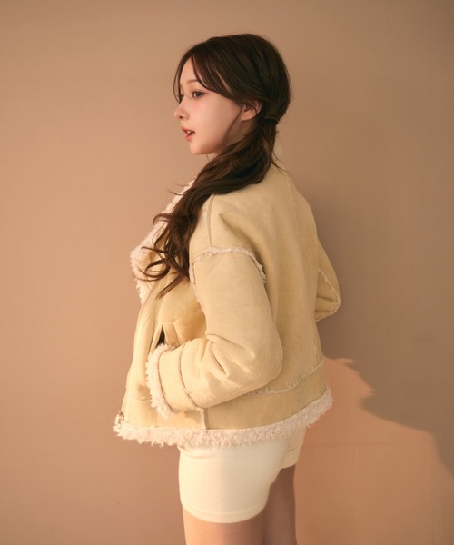 ボアライダースムートンジャケット（ムートンコート）｜TITTY&CO